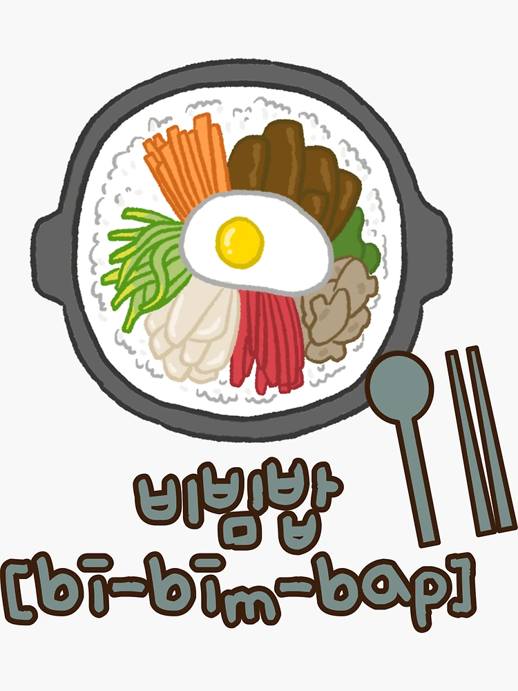 Bibimbap Korean Notebook: Korean Food Hangul Theme College Ruled Journal  Funny Cute Korean Stuff