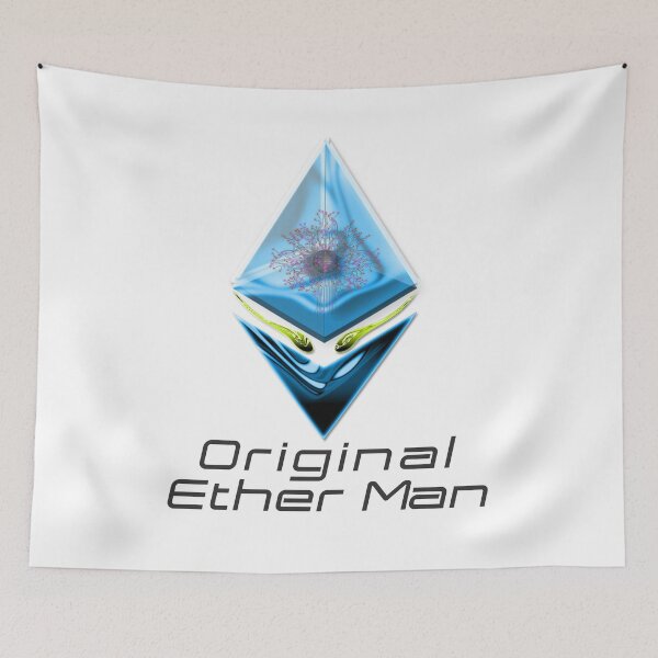 Item preview, OEM - Original Ether Man Light-Blue Colored Head With Positronic Brain & Lime-green Eyes Black Text designed and sold by Spirit-World.