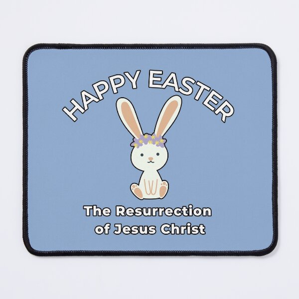Item preview, Happy Easter and Cute White Bunny designed and sold by Polariszero.