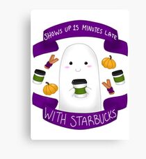 Pumpkin Spice Ghostie Canvas Print