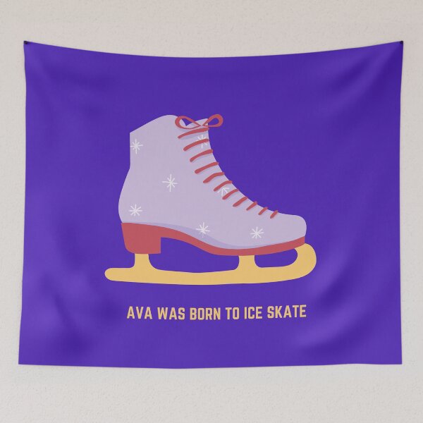 Item preview, Born to Ice Skate / Ava was born to Ice Skate/ Cool Ice Skating Quote designed and sold by haRexia.