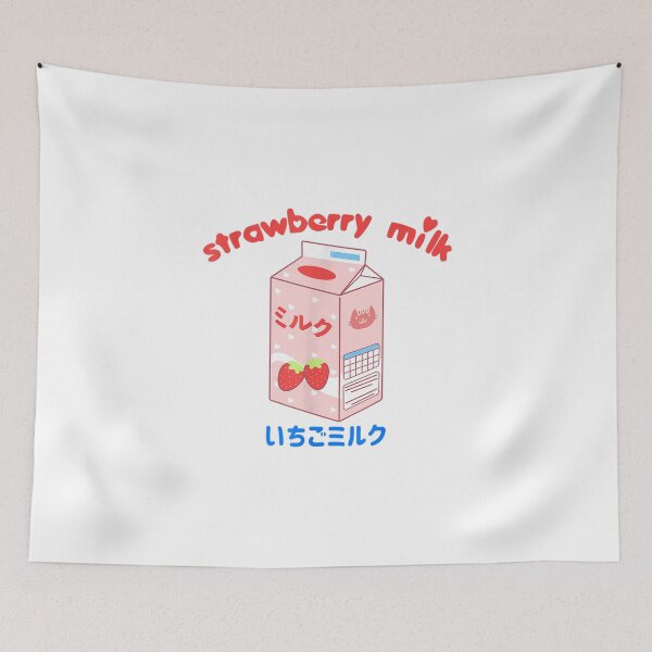 Item preview, Japanese Kawaii Strawberry Milk Aesthetic Pastel Goth designed and sold by Emmet Green.