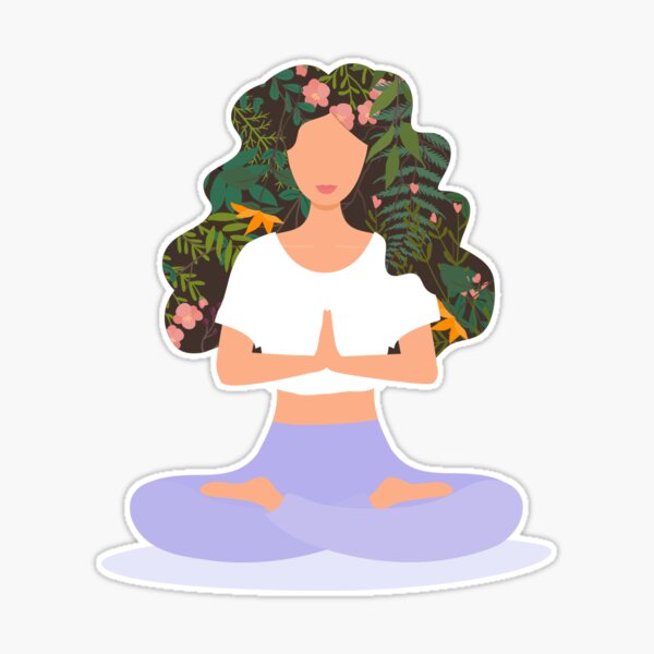 All I Need is Yoga' Sticker