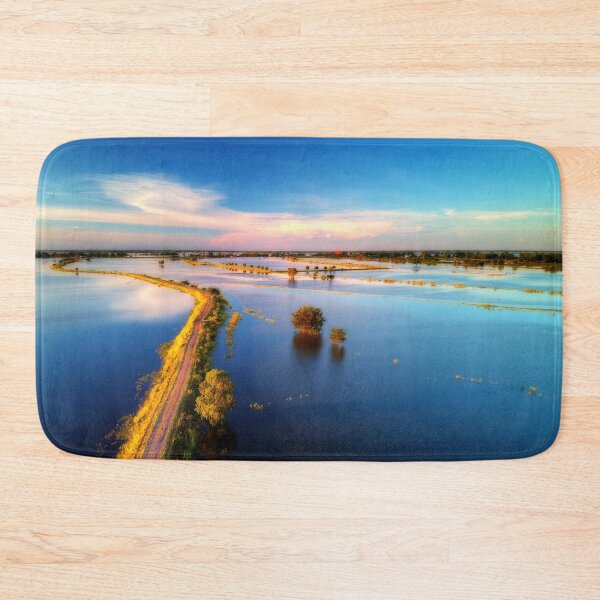 Item preview, Flooded Rice Fields Aerial Shot of Nakhon Sawan. designed and sold by Huskyyy Designs.