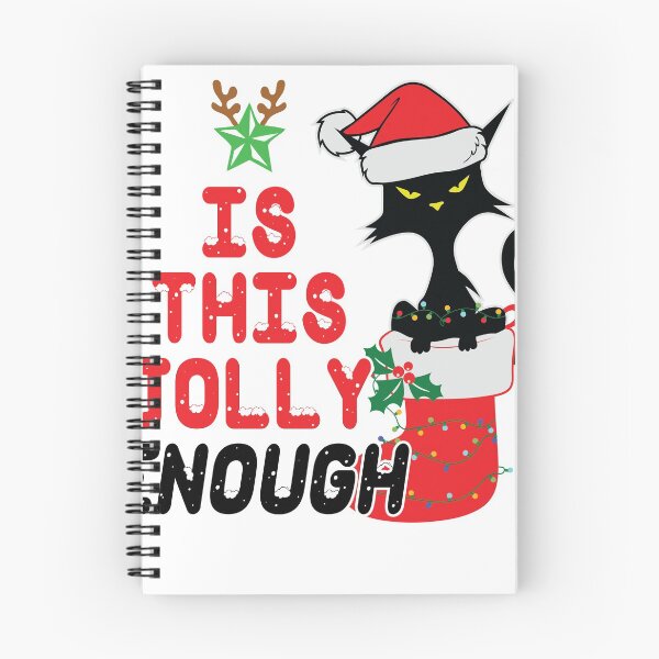Item preview, is this jolly enough tree christmas BLACK CAT CHRISTMAS designed and sold by Super-Thomas.