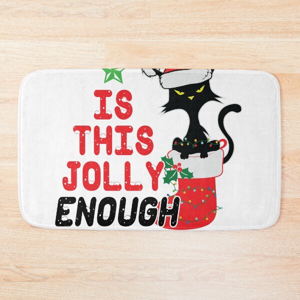 Item preview, is this jolly enough tree christmas BLACK CAT CHRISTMAS designed and sold by Super-Thomas.