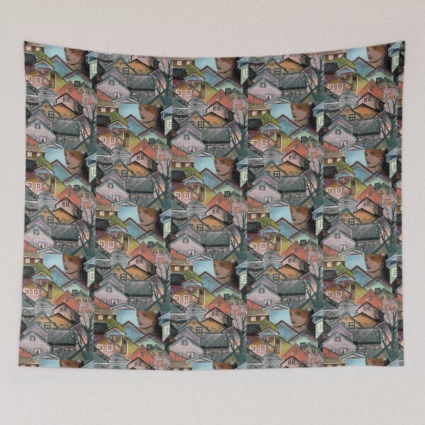 Item preview, Behind the roofs designed and sold by CarolineCosta.