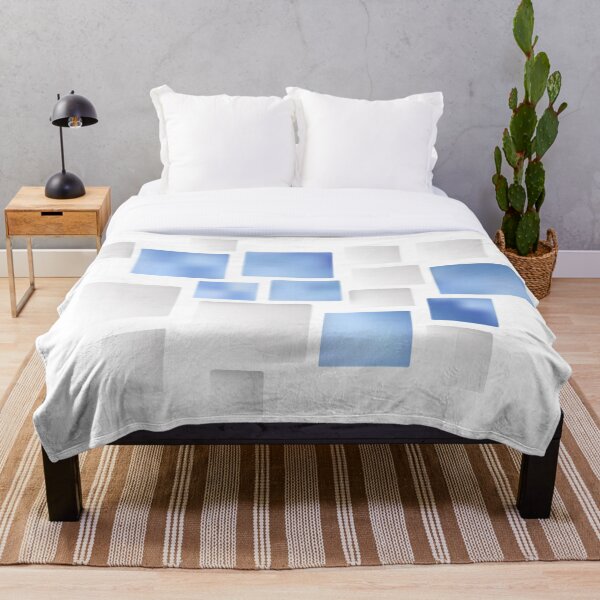 Item preview, Blue and White Modern Square  designed and sold by gidlite.