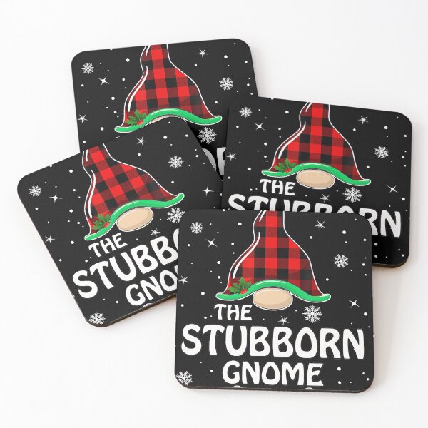 Item preview, Stubborn Gnome Buffalo Plaid Matching Family Christmas  designed and sold by JonathanJeffrey.