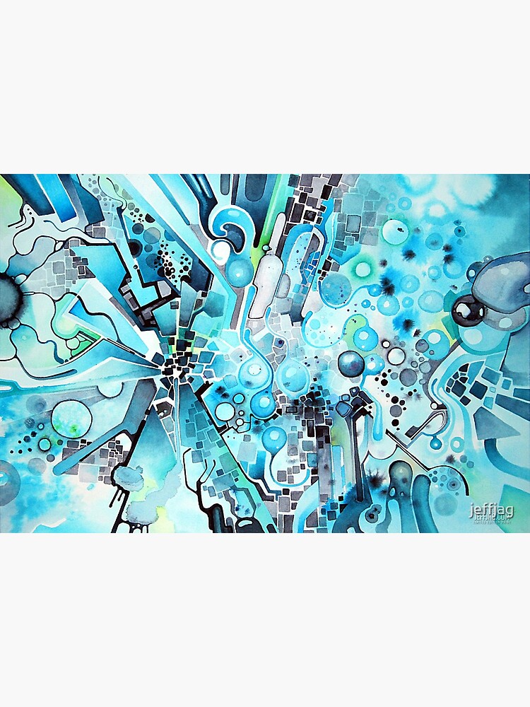 Tubes of Wonder - Abstract Watercolor + Pen Illustration Canvas Print for  Sale by jeffjag