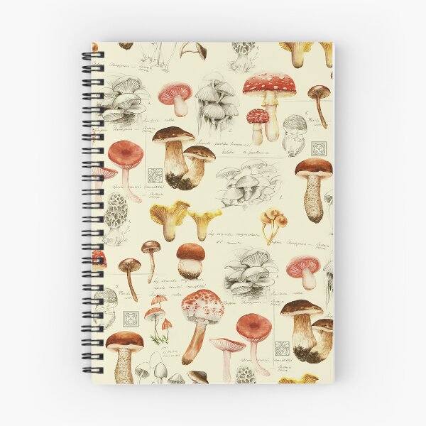 Item preview, Hand-drawn watercolor of the different mushrooms designed and sold by CarolynStore.