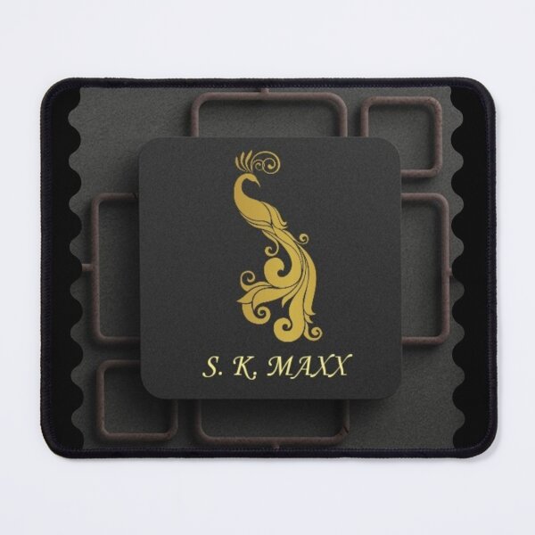 Item preview, Golden luxury peacock branded logo designed and sold by SKMAXX.