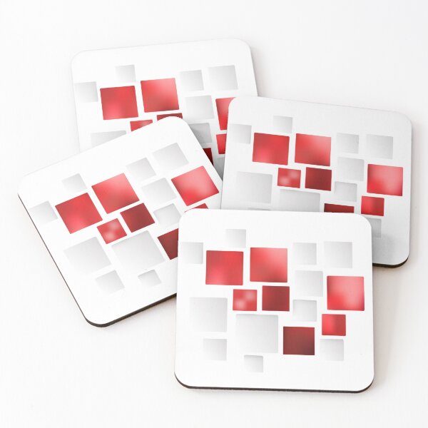 Item preview, Red and White Squares  designed and sold by gidlite.