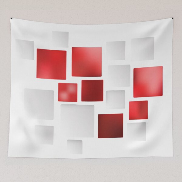 Item preview, Red and White Squares  designed and sold by gidlite.
