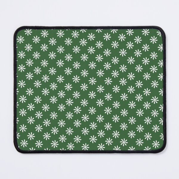 Item preview, Pattern in green with white flowers designed and sold by Tanya Mihe.