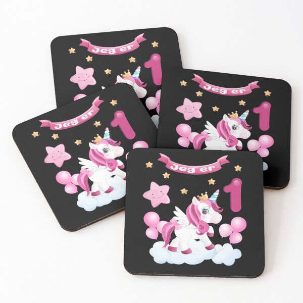 Item preview, Birthday – unicorn –I am 1– pink pink designed and sold by Shirt-Designs.