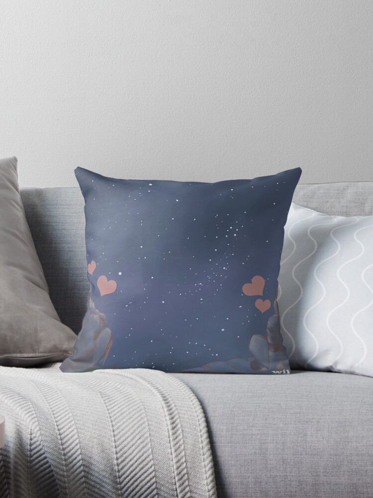 Love In The Stars Throw Pillow By Wikihow Redbubble