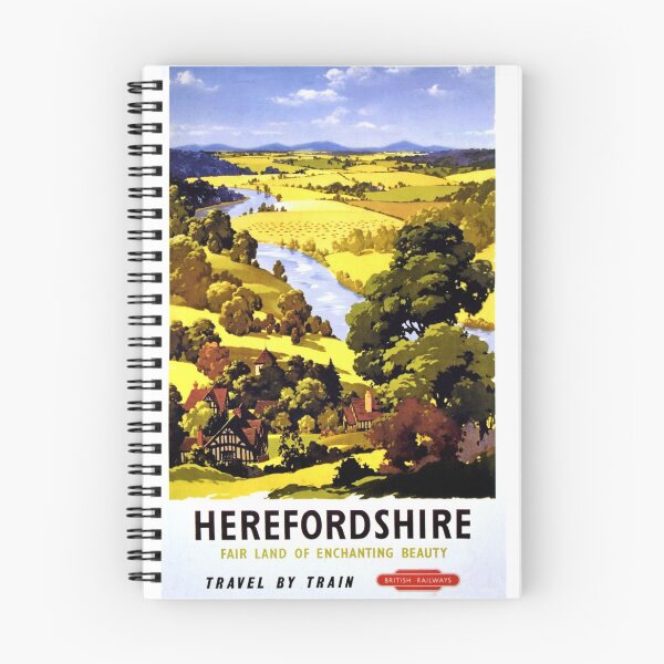 Artikelvorschau, Vintage British Railways Poster für Herefordshire entworfen und verkauft von Random Railways.