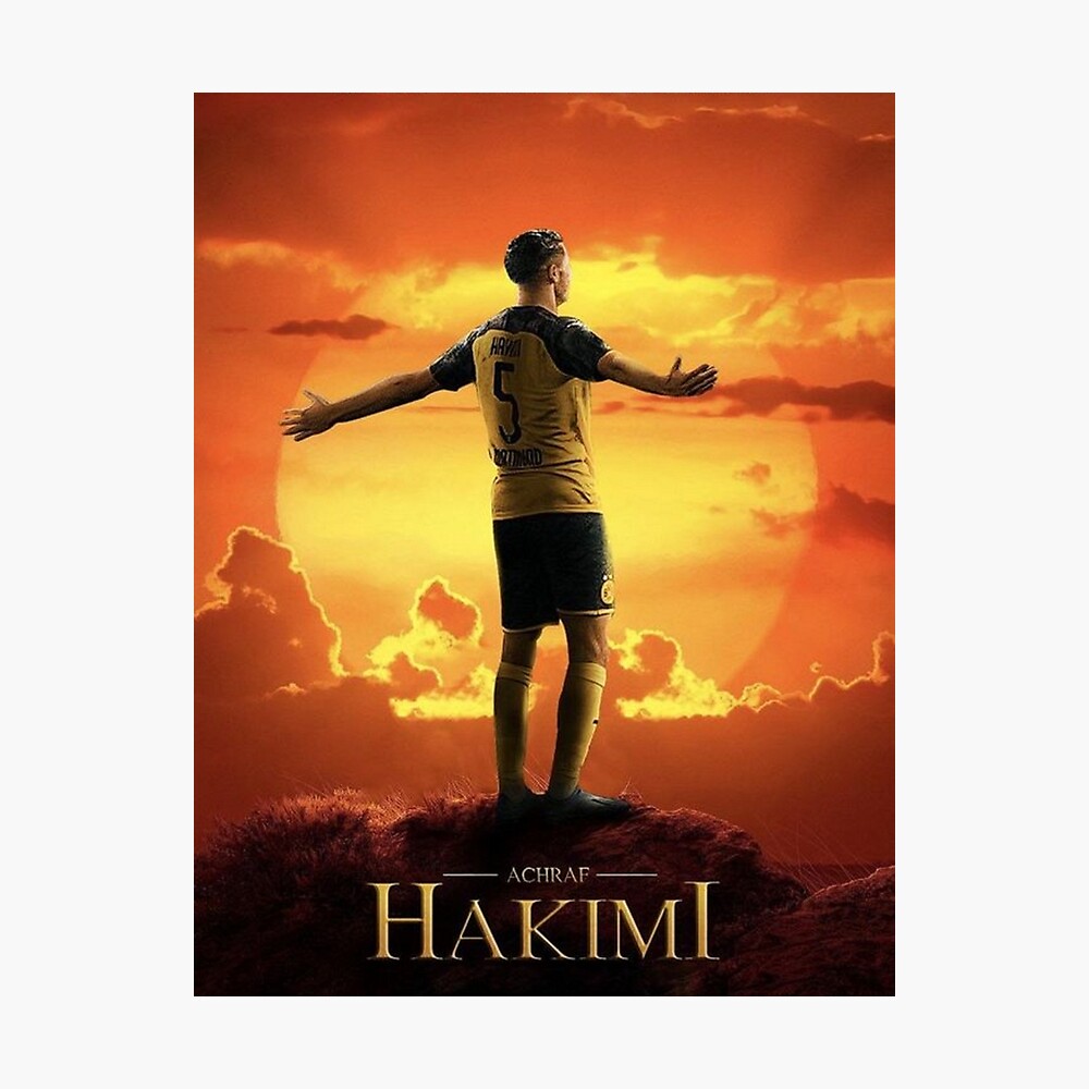 Achraf Hakimi God Did Classic T-shirt Poster for Sale by Afrikaan