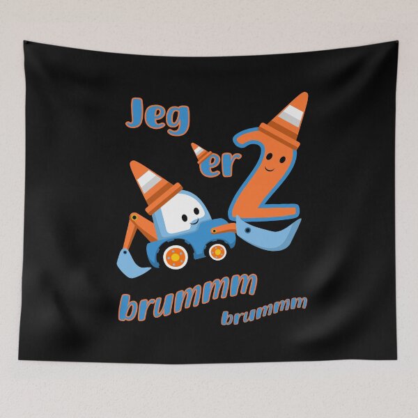 Item preview, Birthday - I'm 2 - with a tractor designed and sold by Shirt-Designs.