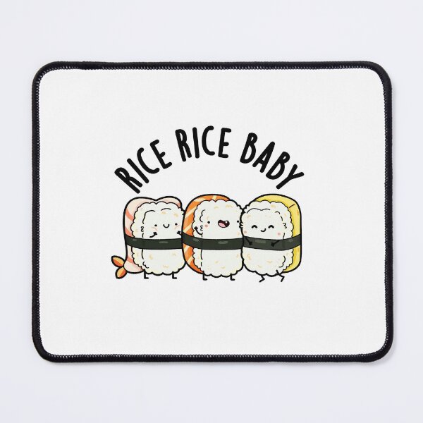 Item preview, Rice Rice Baby Funny Sushi Puns designed and sold by punnybone.