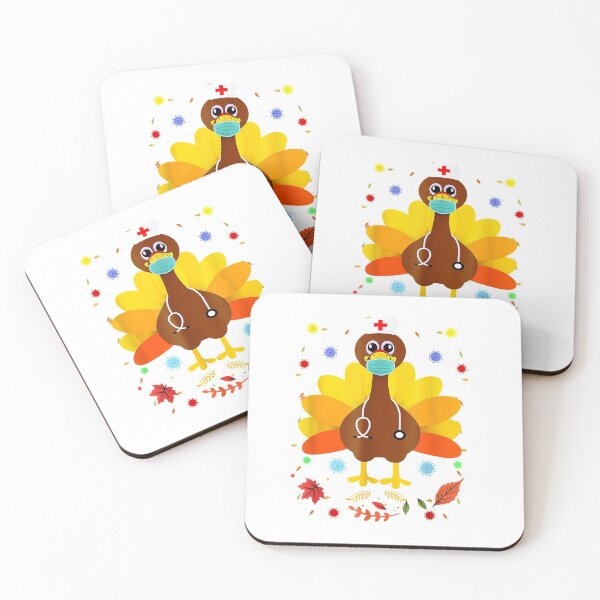 Item preview, Thanksgiving Scrub Tops Women Turkey Nurse Holiday Nursing T-Shirt designed and sold by ElenaOliynyk.