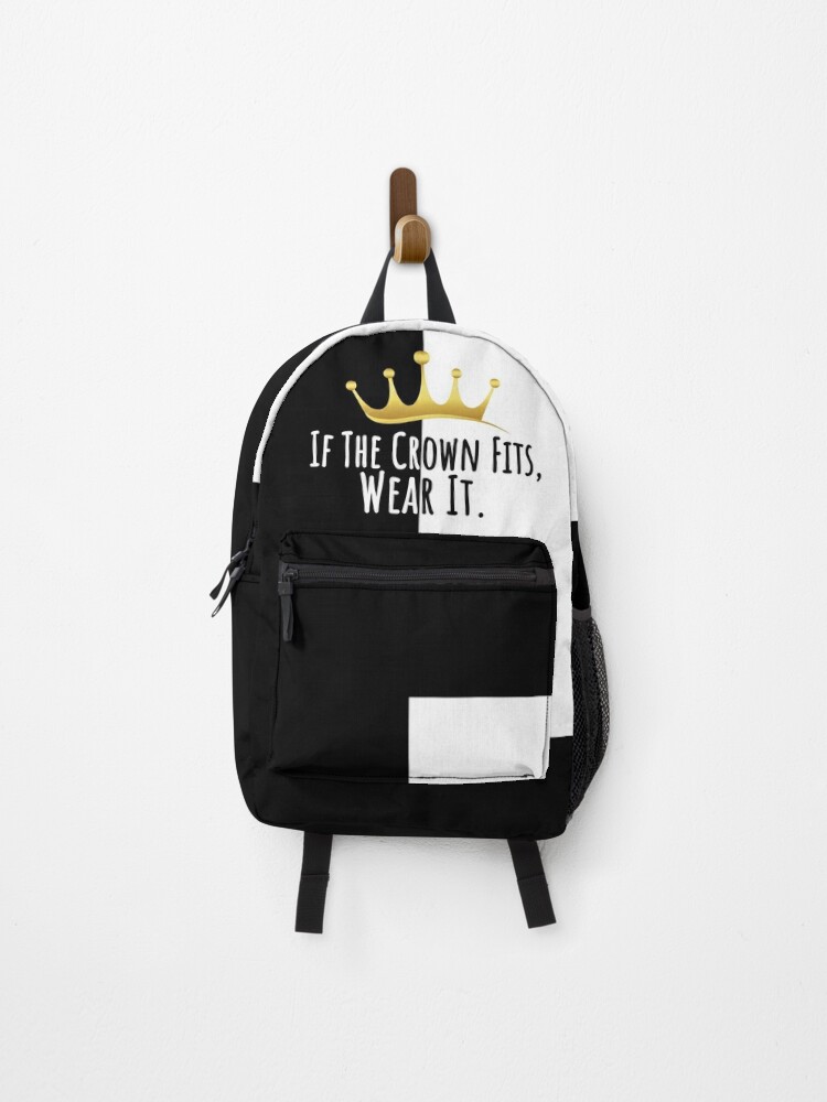 The Crown Collection (Large) Black Backpack