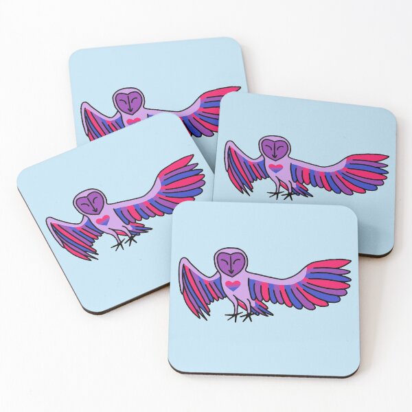 Item preview, Bi Barn Owl - Birds of Pride designed and sold by Old Soul Imagination .