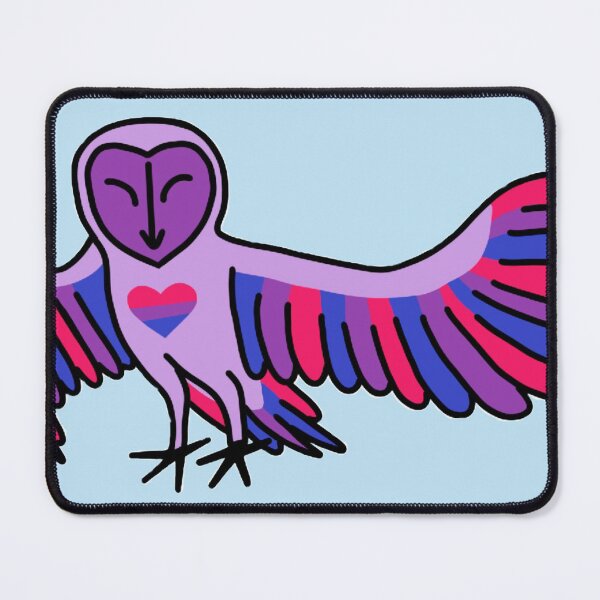 Item preview, Bi Barn Owl - Birds of Pride designed and sold by Old Soul Imagination .
