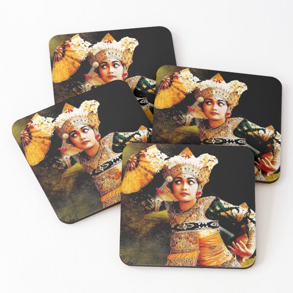 Item preview, Balinese Dancer Traditional Painting Bali Island Indonesia Barong designed and sold by Seruni Artworks.