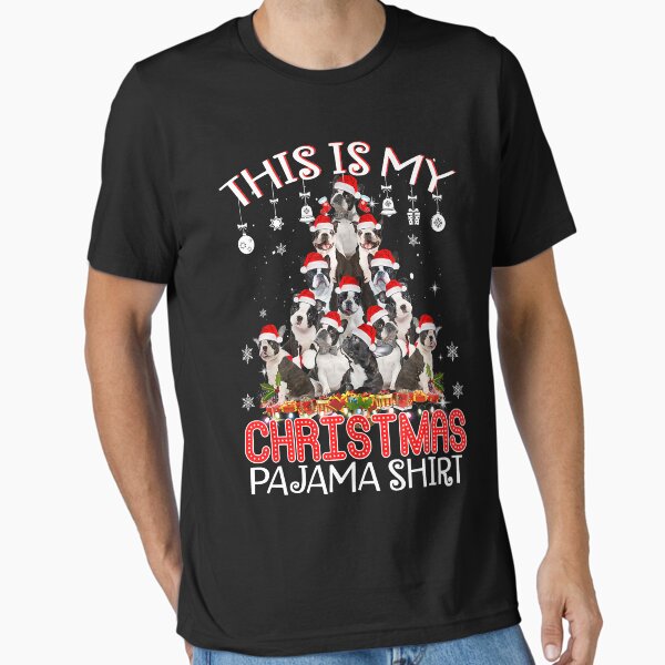 Item preview, This Is My Christmas Pajama Boston Terrier Santa Tree designed and sold by JonathanJeffrey.
