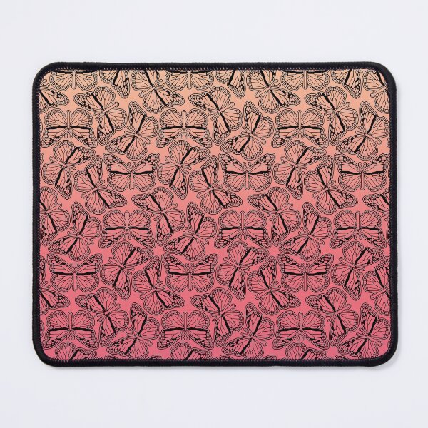 Item preview, Monarch Butterfly Outline against a Peach to Pink Backgroun designed and sold by wildvalecreate.