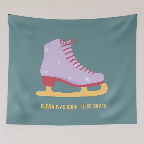 Item preview, Born to Ice Skate/Cool Ice Skating Quote/Olivia was born to ice skate  designed and sold by haRexia.