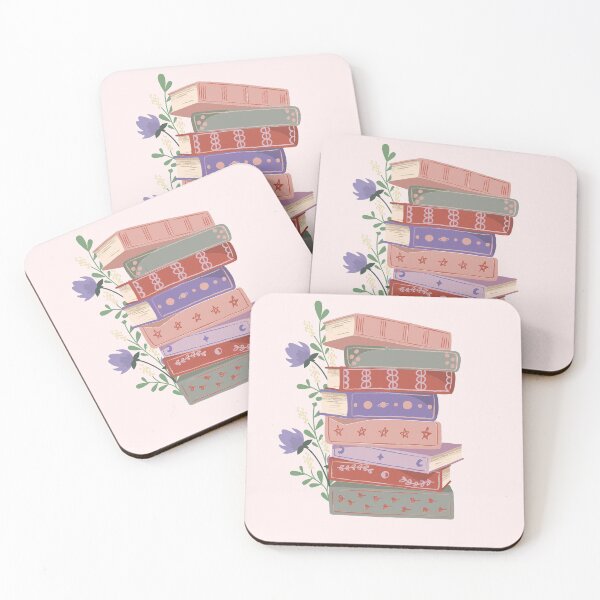 Item preview, Cute book stack with flowers sticker designed and sold by BookishSpace1.