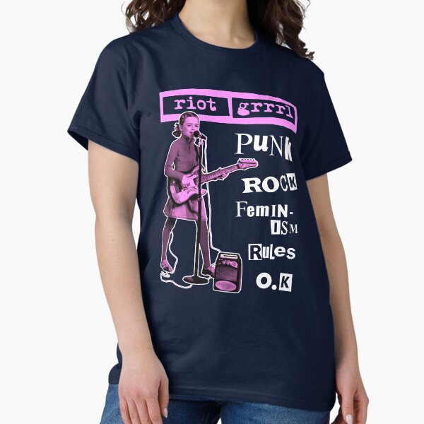 Vista previa del artículo con la obra «RIOT GRRRL punk rock feminismo gobierna bien», diseñado y vendido por shnooks.