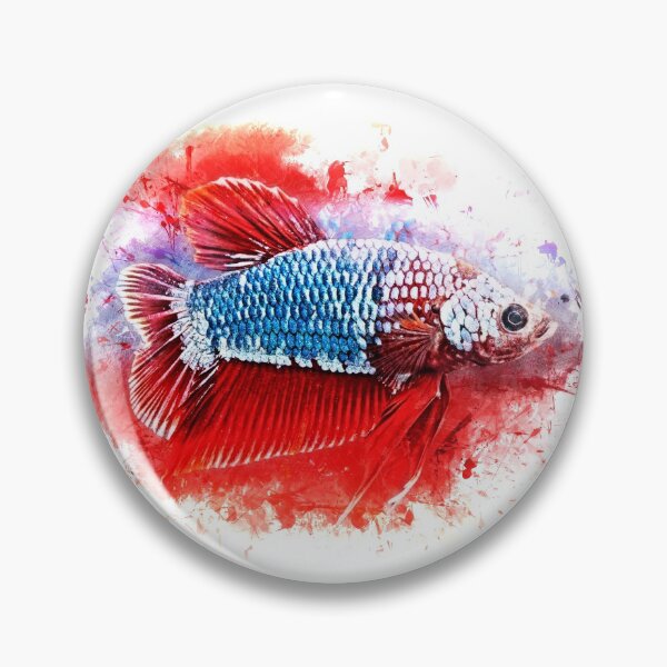 Item preview, Fighting Fish Halfmoon Poster - Betta splendens designed and sold by AquariumLutter.