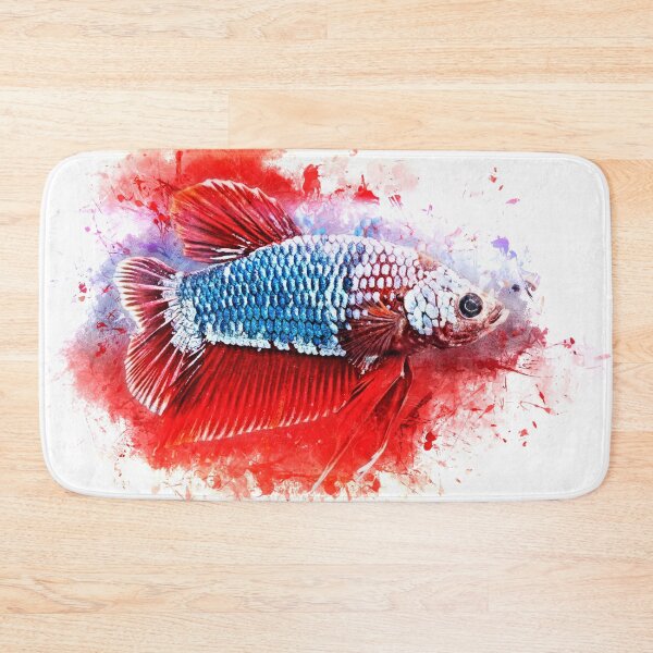 Item preview, Fighting Fish Halfmoon Poster - Betta splendens designed and sold by AquariumLutter.