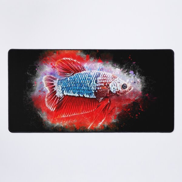Item preview, Fighting Fish Halfmoon Poster - Betta splendens designed and sold by AquariumLutter.