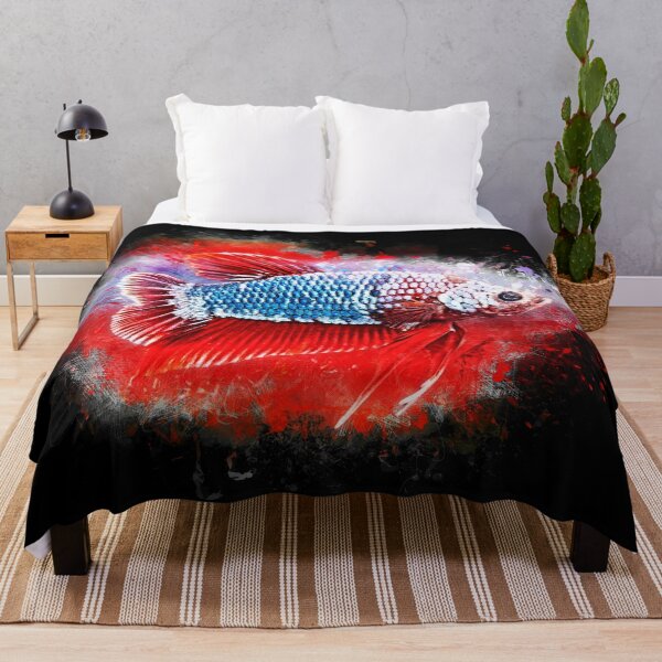Item preview, Fighting Fish Halfmoon Poster - Betta splendens designed and sold by AquariumLutter.