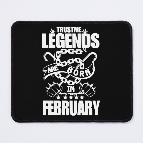 Artikelvorschau, Trust me Legends are born in February Chains Gift Premium Apparel Funny Holiday Xmas entworfen und verkauft von DesignByHeartUK.