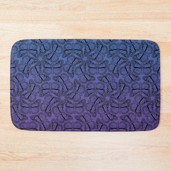 Item preview, Monarch Butterfly Outline on a Purple to Blue Background designed and sold by wildvalecreate.