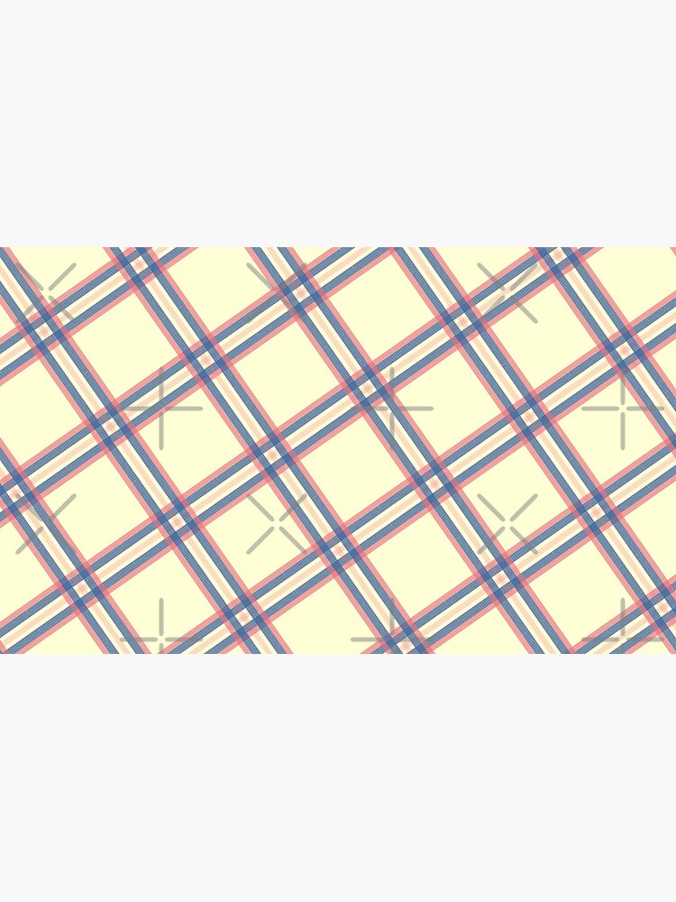 Thumbnail 4 of 4, Coffee Mug, Light Yellow Abstract Tartan Plaid designed and sold by Victoria Riabov.