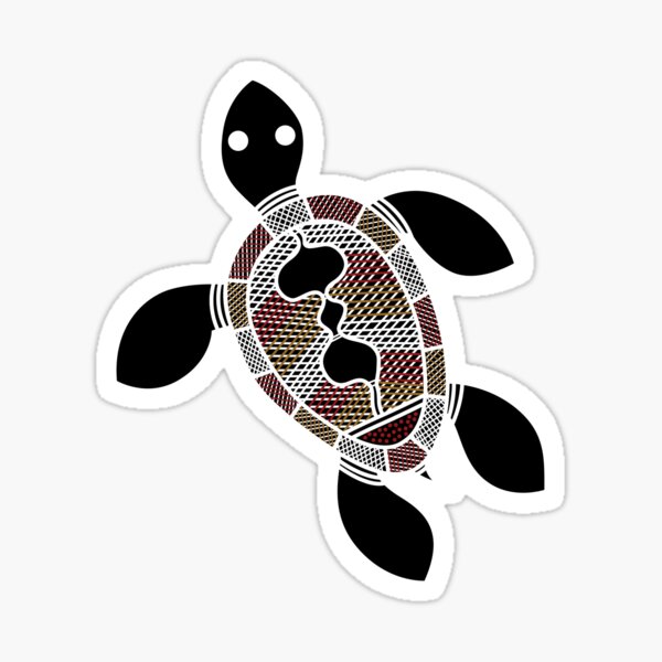 Aboriginal Art - Turtle Sticker
