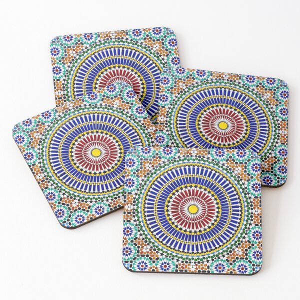 Item preview, Colorful Rangoli Mandala for Meditation designed and sold by deepgoa.