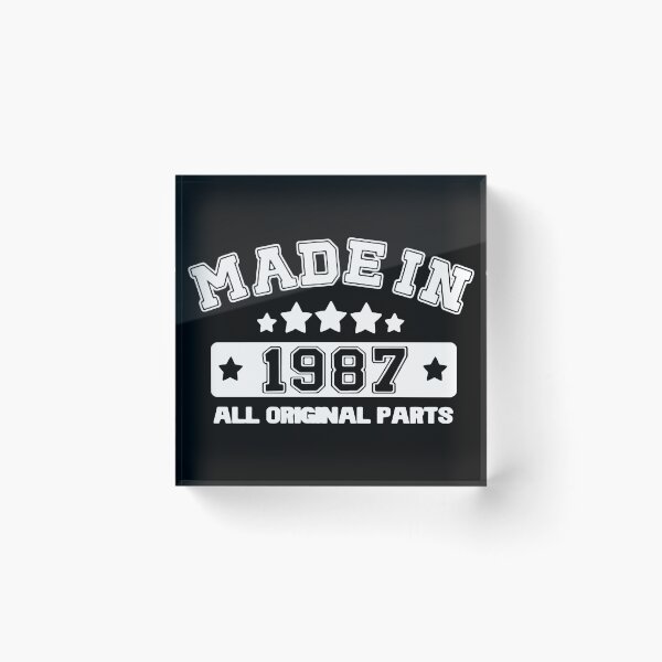 Item preview, Made in 1987 All Original Parts Gift Premium Apparel Funny Holiday Xmas designed and sold by DesignByHeartUK.