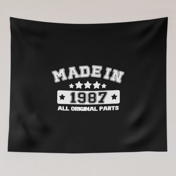 Item preview, Made in 1987 All Original Parts Gift Premium Apparel Funny Holiday Xmas designed and sold by DesignByHeartUK.
