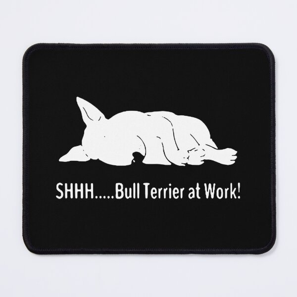 Item preview, Love Dog Bull Terrier Shhh Bull Terrier at work Happy Holiday Gift Premium Apparel Funny Holiday Xmas designed and sold by DesignByHeartUK.