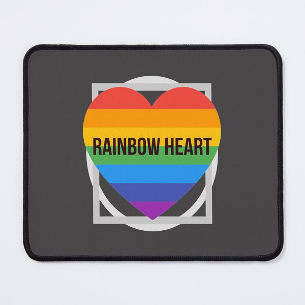 Item preview, rainbow heart shape   designed and sold by FairytaleDoll.