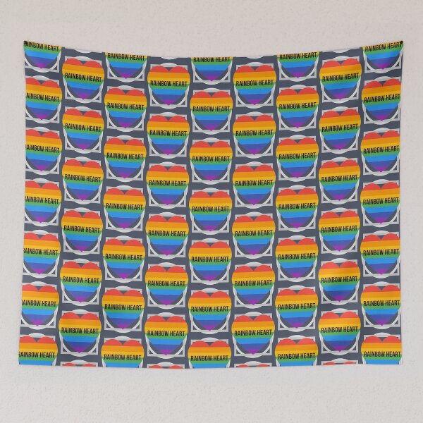Item preview, rainbow heart shape   designed and sold by FairytaleDoll.