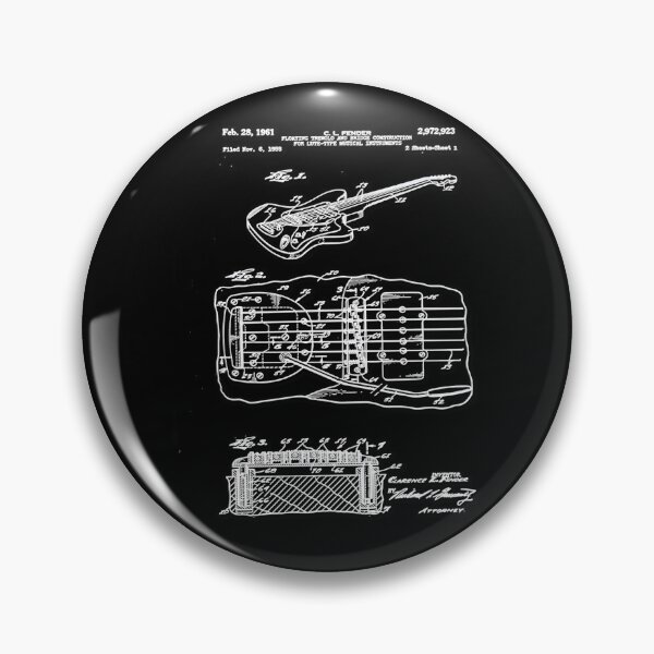 Artikelvorschau, Lover Engineering Drawing Guitar Patent Prints 1961 - Vintage Print entworfen und verkauft von SHankdesign.